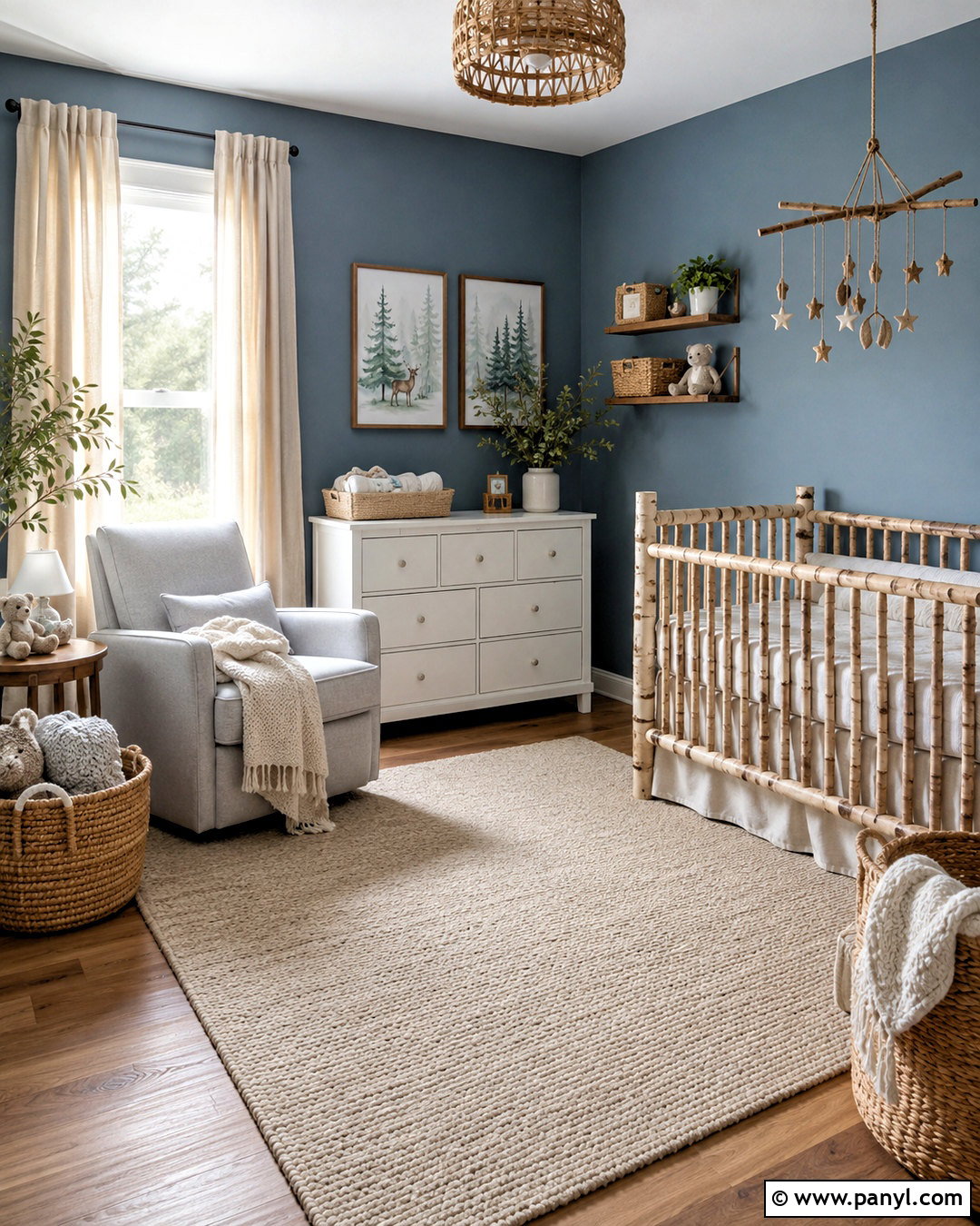 Dusty Blue Nursery Walls - 20 Woodland Nursery Wall Color Ideas