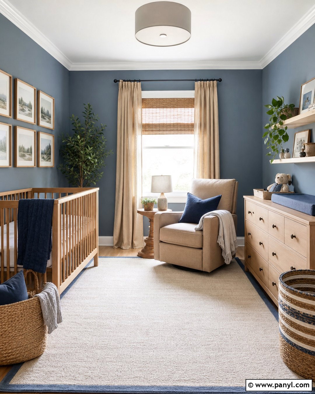 Dusty Blue Nursery Walls - 30 Nursery Wall Color Ideas