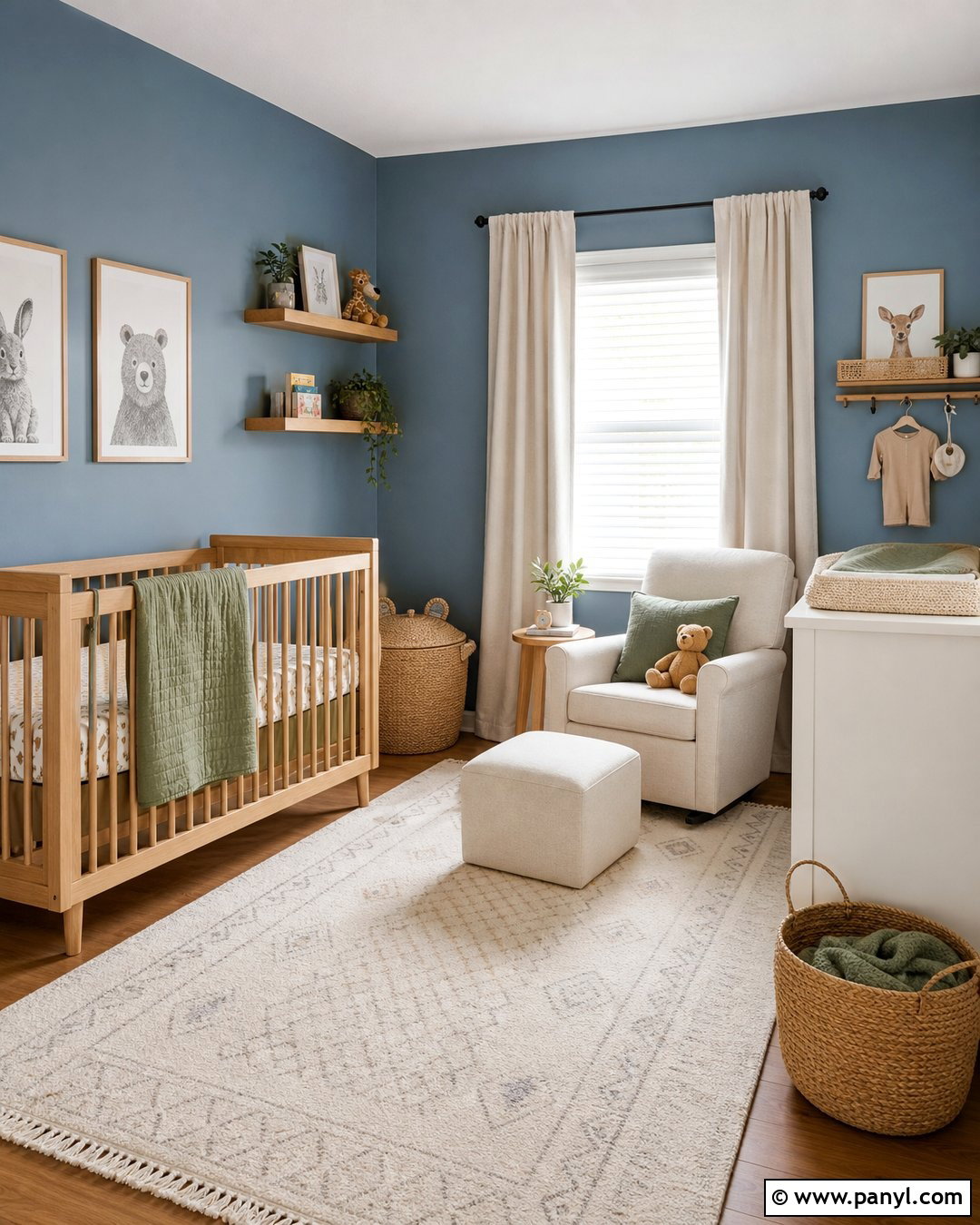 Dusty Blue Nursery - 30 dusty blue wall color ideas