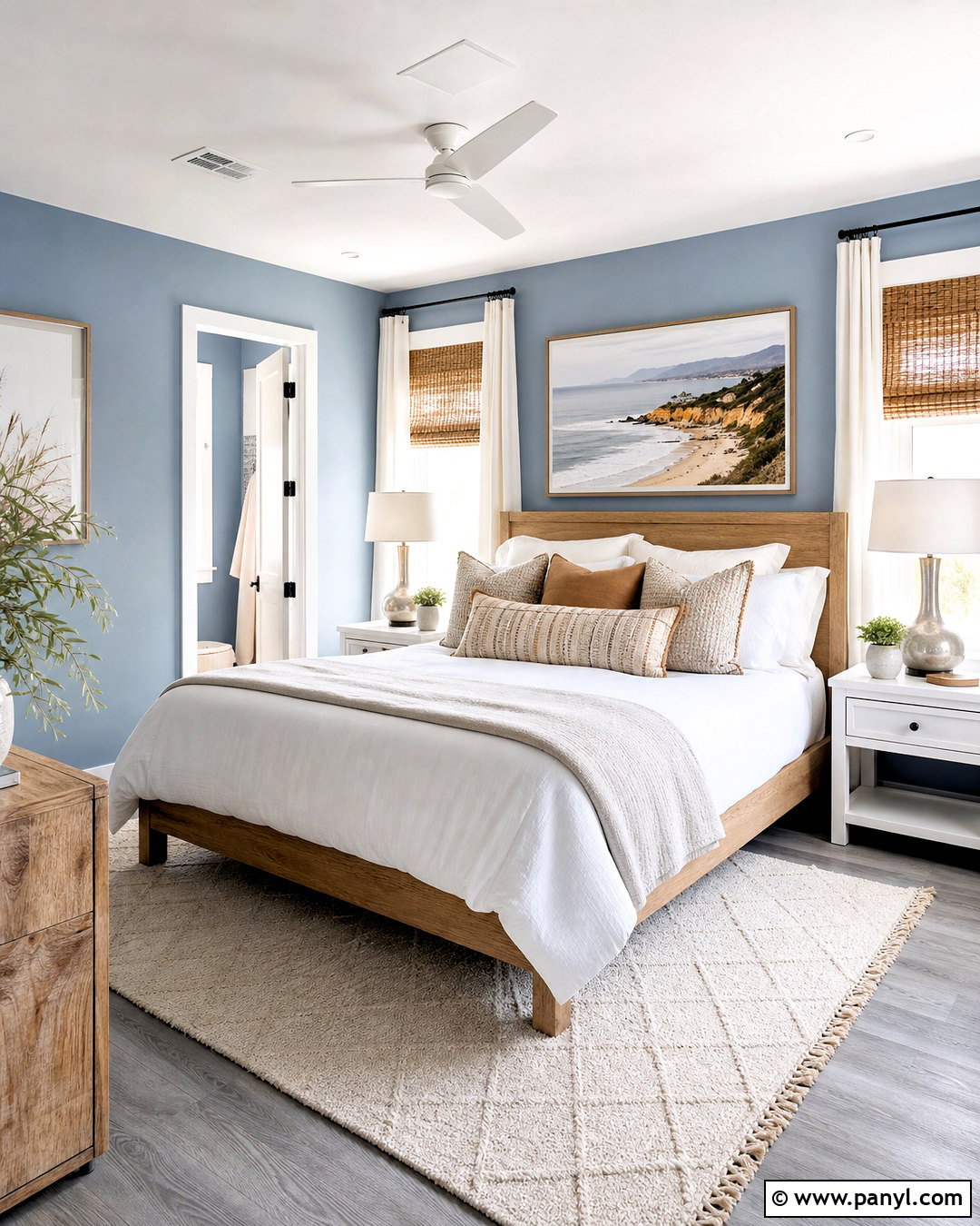 Dusty Blue Paint With Gray Floors - 20 paint colors that go with gray floors