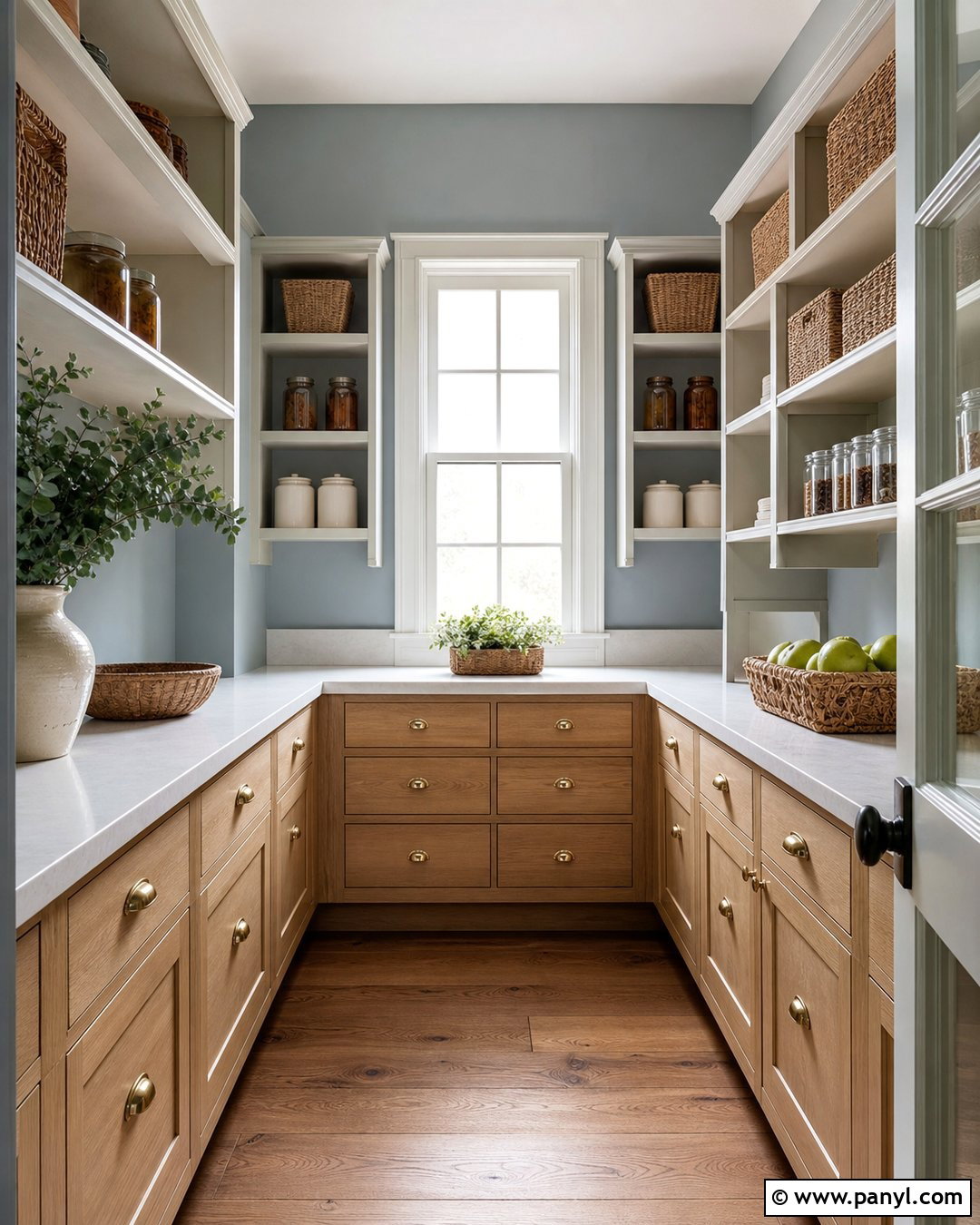 Dusty Blue Pantry Walls - 25 Pantry Wall Colors