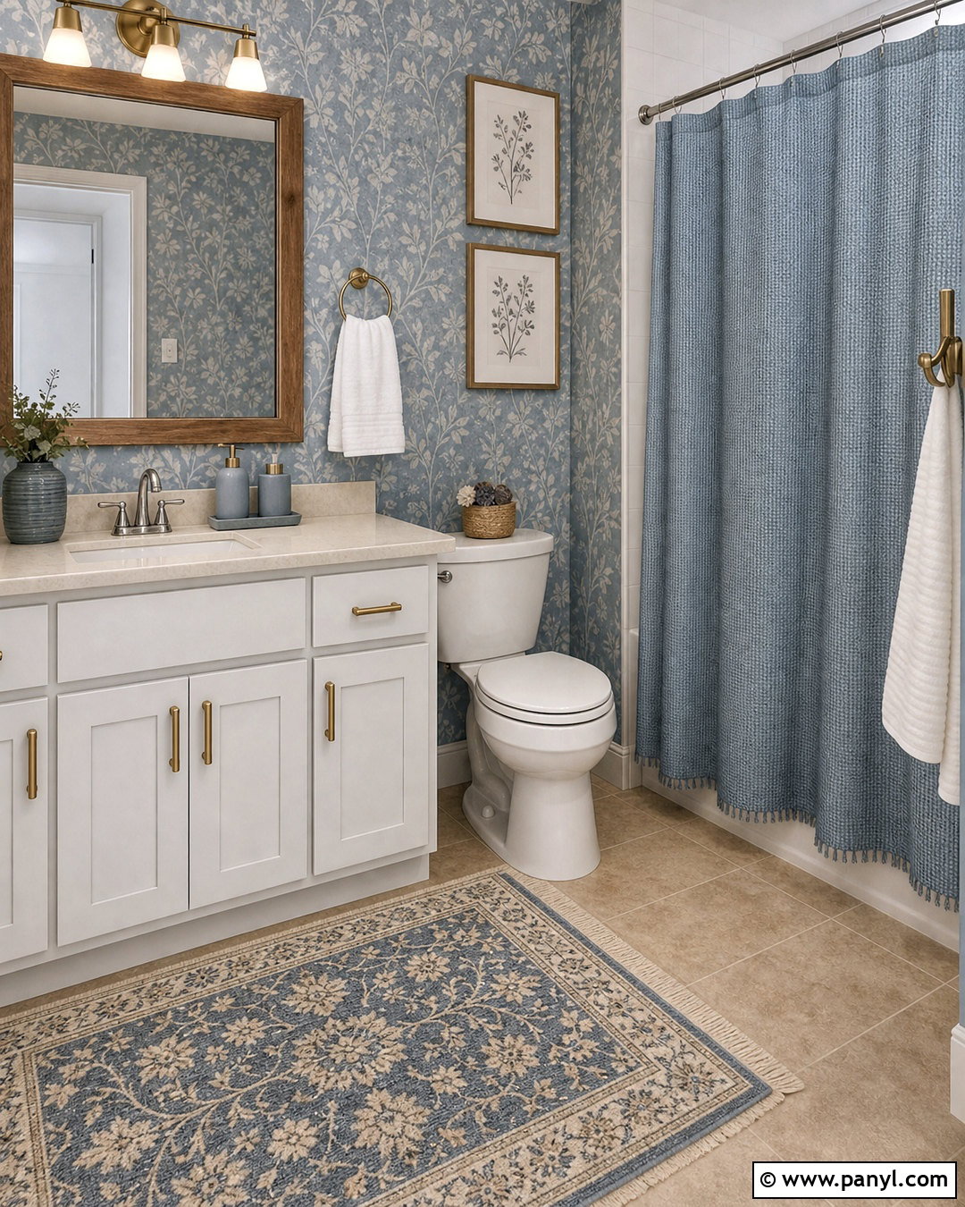 Dusty Blue Rental Bathroom Decor - 20 dusty blue bathroom ideas