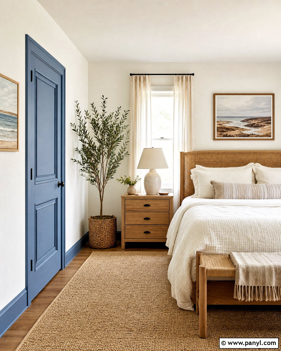 Dusty Blue Room Door - 20 room door color ideas