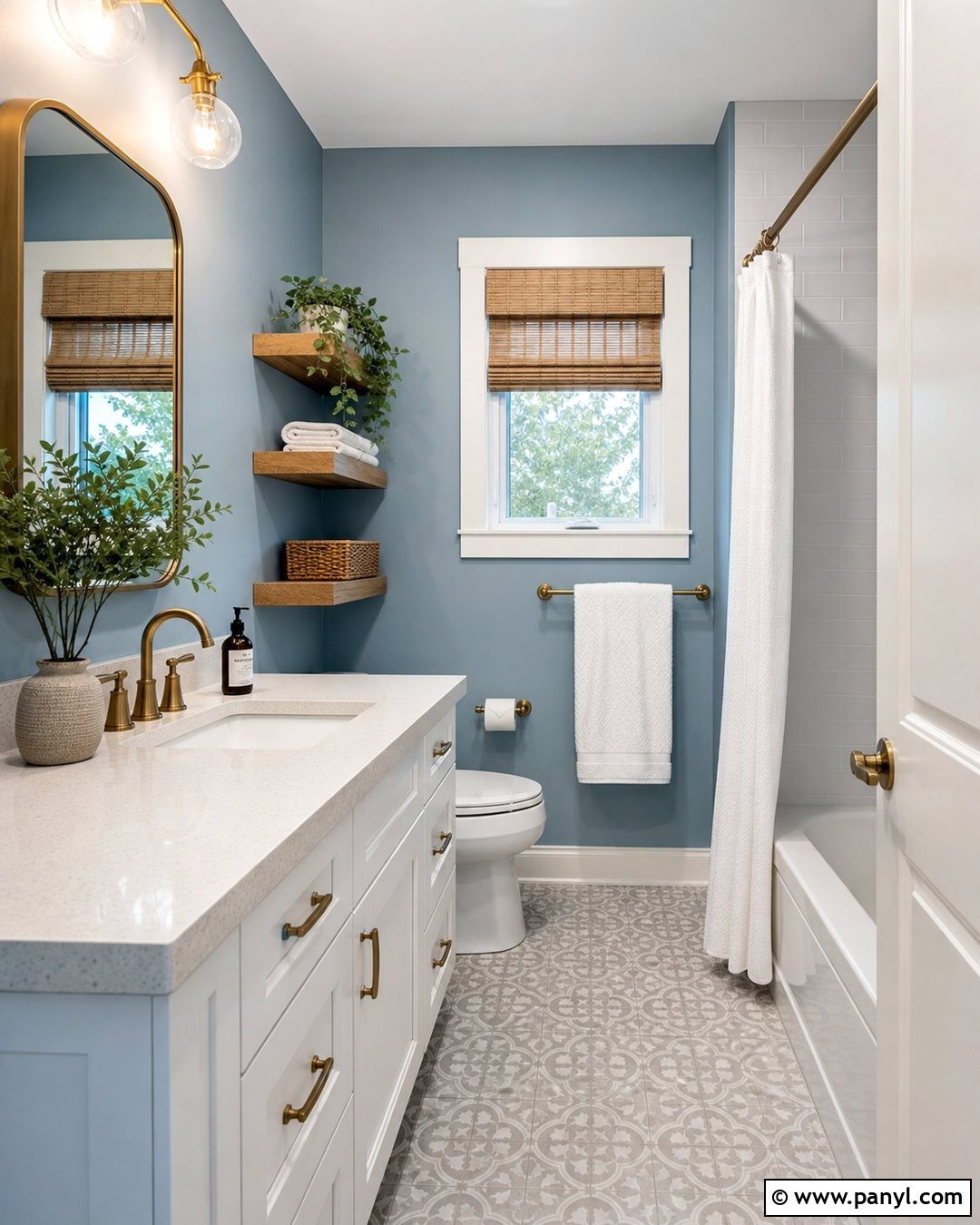 Dusty Blue Small Bathroom - 30 dusty blue wall color ideas
