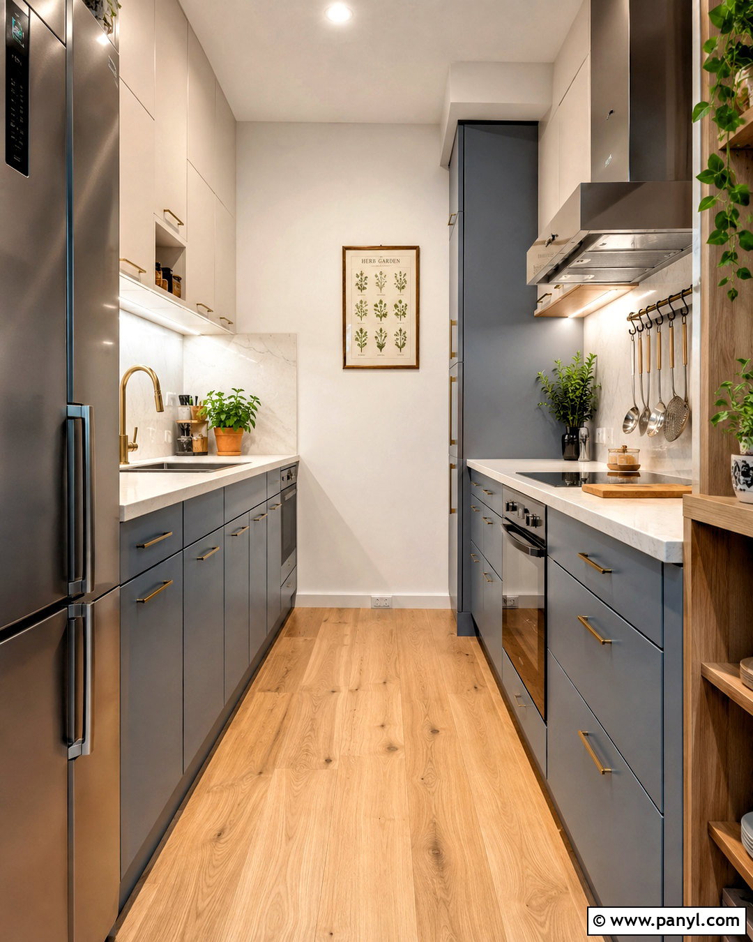Dusty Blue Small Kitchen - 20 blue kitchen ideas