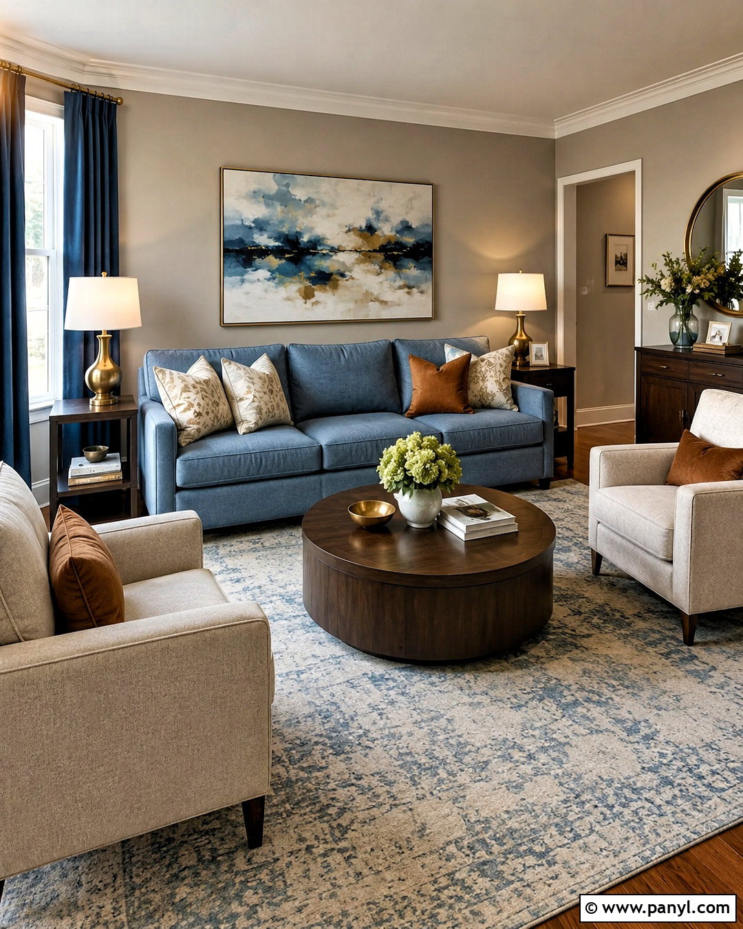 Dusty Blue Sofa Living Room - 20 dusty blue living room ideas