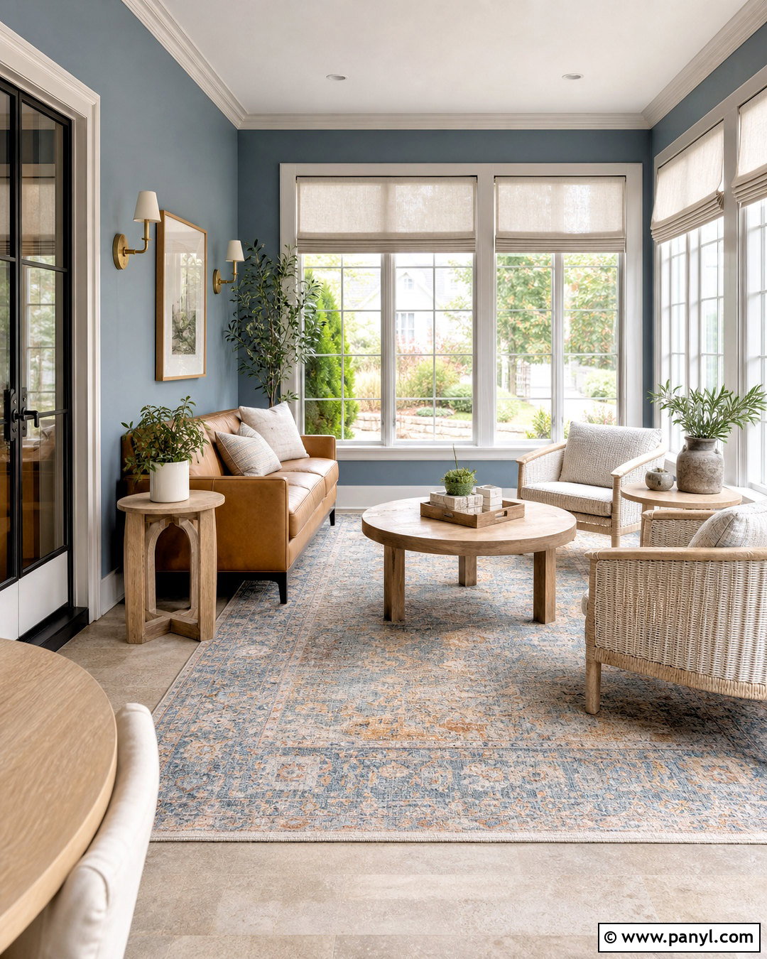 Dusty Blue Sunroom Paint Color - 20 sunroom paint colors ideas