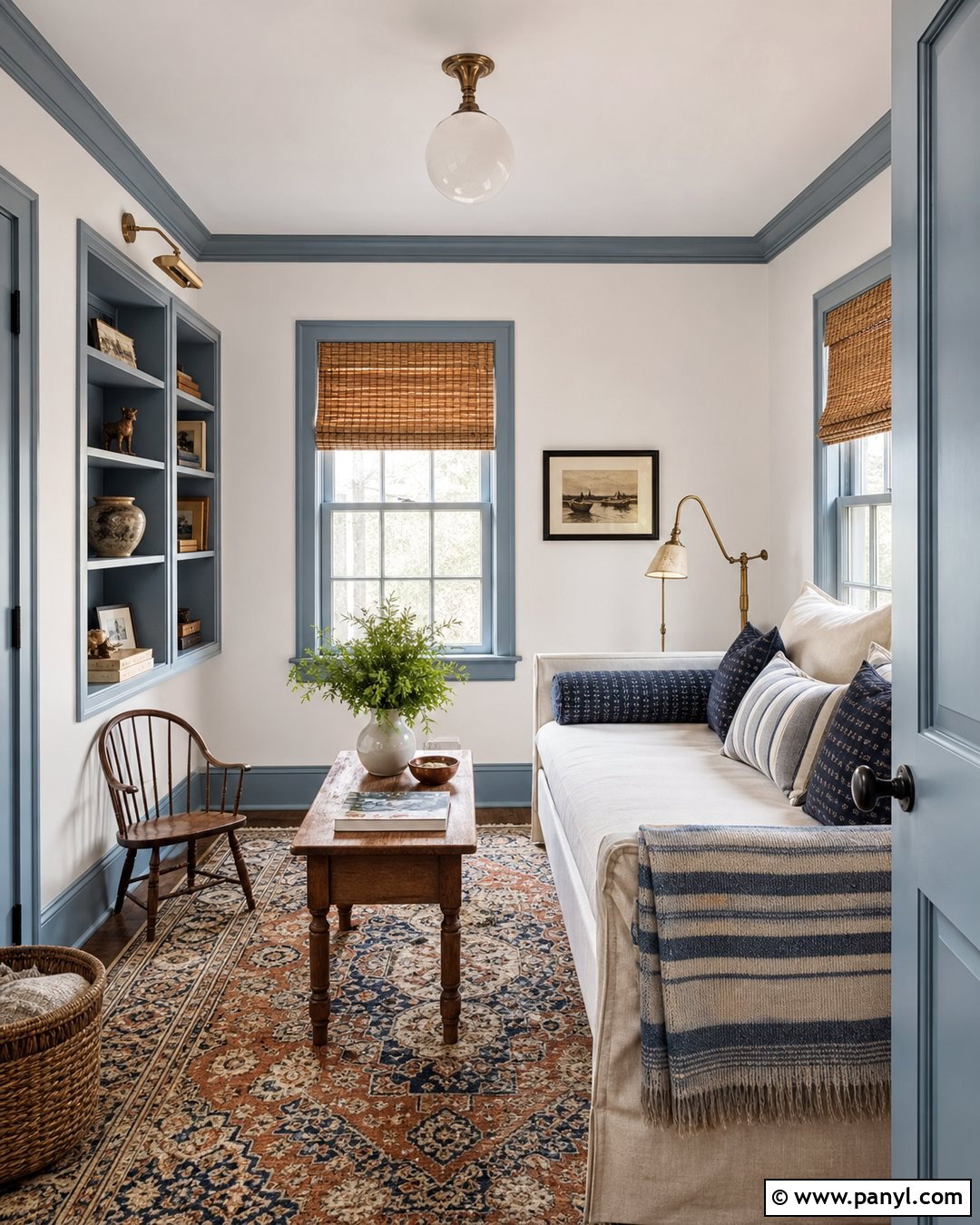 Dusty Blue Trim - 25 Trim Color For White Walls