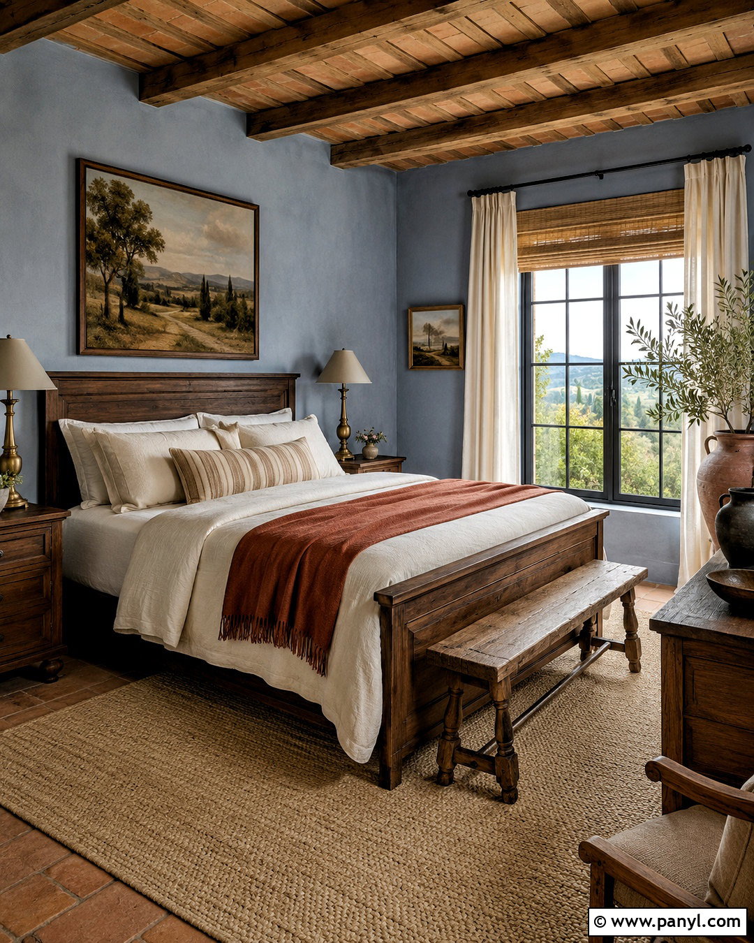 Dusty Blue Tuscan Walls - 35 tuscan wall colors