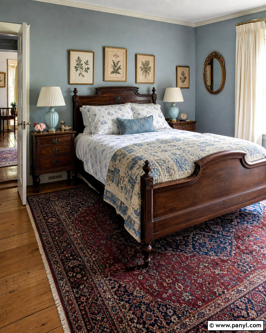 Dusty Blue Vintage Bedroom - 20 dusty blue bedroom ideas