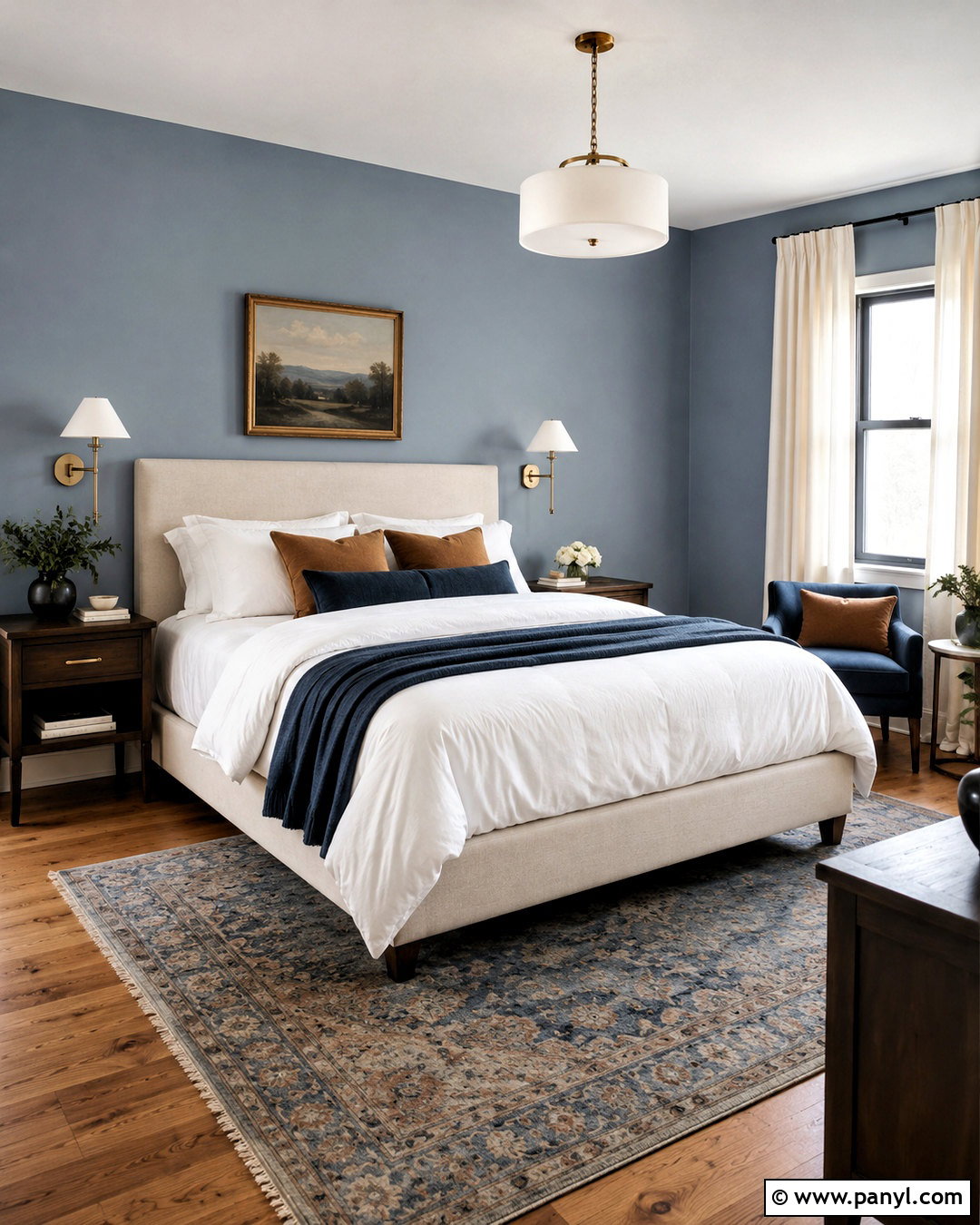 Dusty Blue Wall Color - 20 Wall Color Samples