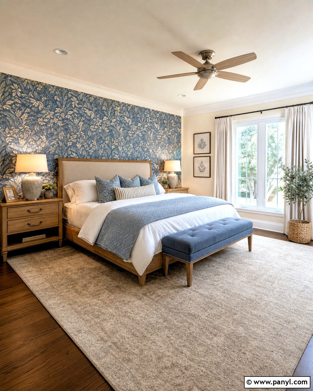 Dusty Blue Wallpaper Bedroom - 20 dusty blue bedroom ideas
