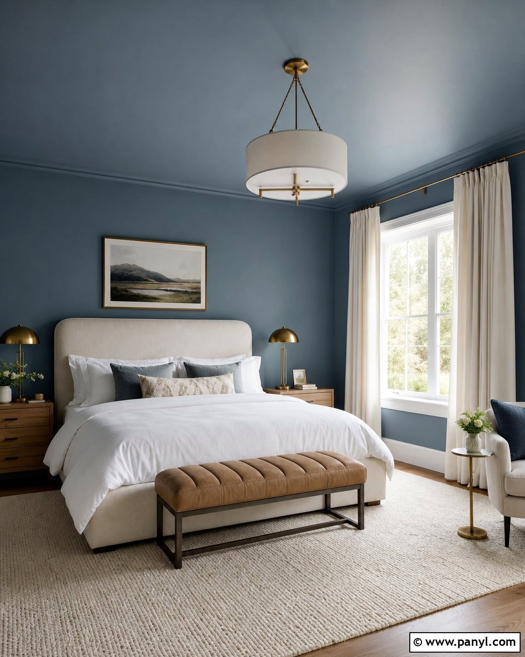 Dusty Blue Walls And Ceiling - 30 dusty blue wall color ideas