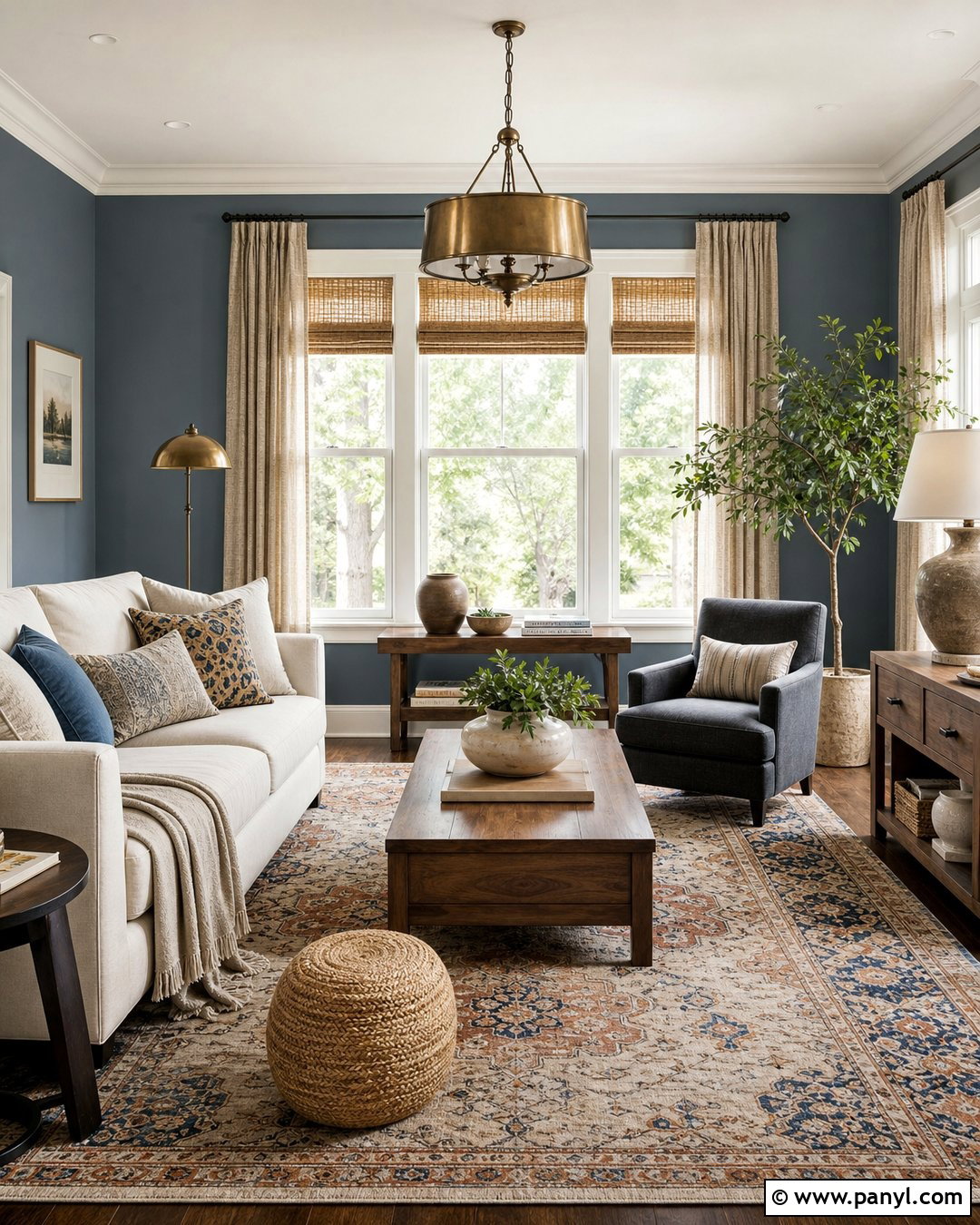 Dusty Blue Walls In A Sunny Room - 30 Dusty Blue Walls