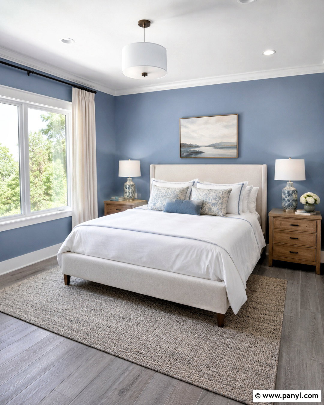 Dusty Blue Walls With Gray Flooring - 40 Wall Colors To Match Gray Flooring Ideas