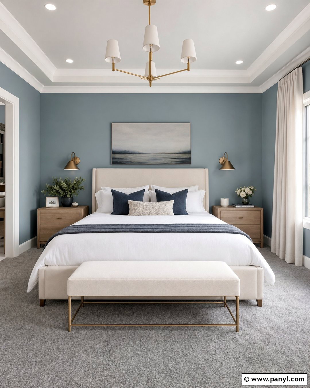 Dusty Blue Walls With Grey Carpet - 20 Best Wall Color For Grey Carpet Ideas