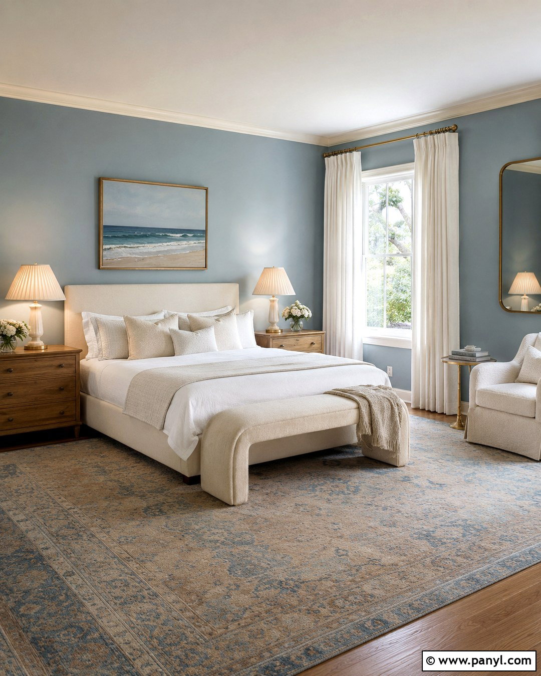 Dusty Blue Walls - 20 Romantic Wall Colors