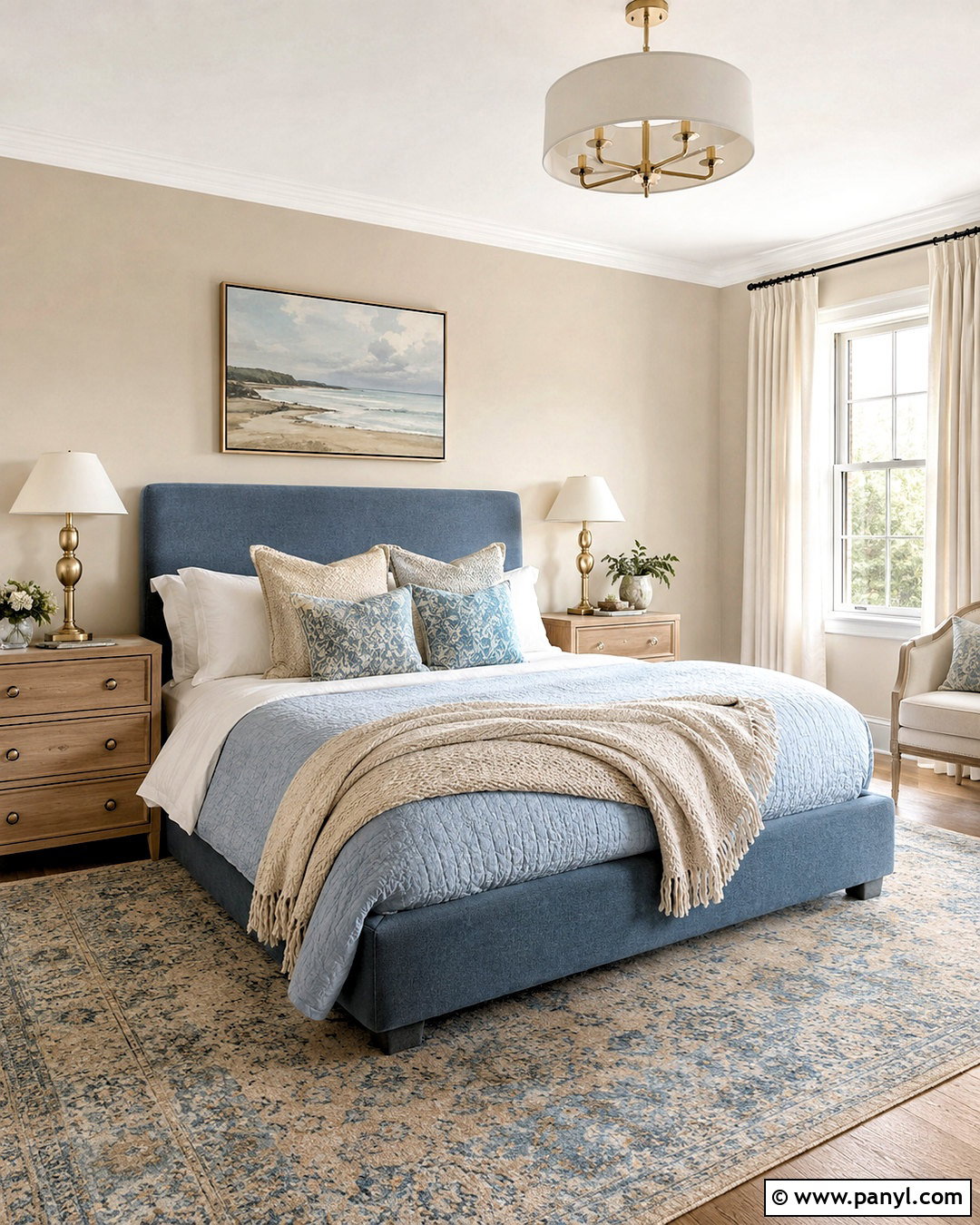 Dusty Blue With Beige Walls - 20 What Colors Go With Beige Walls