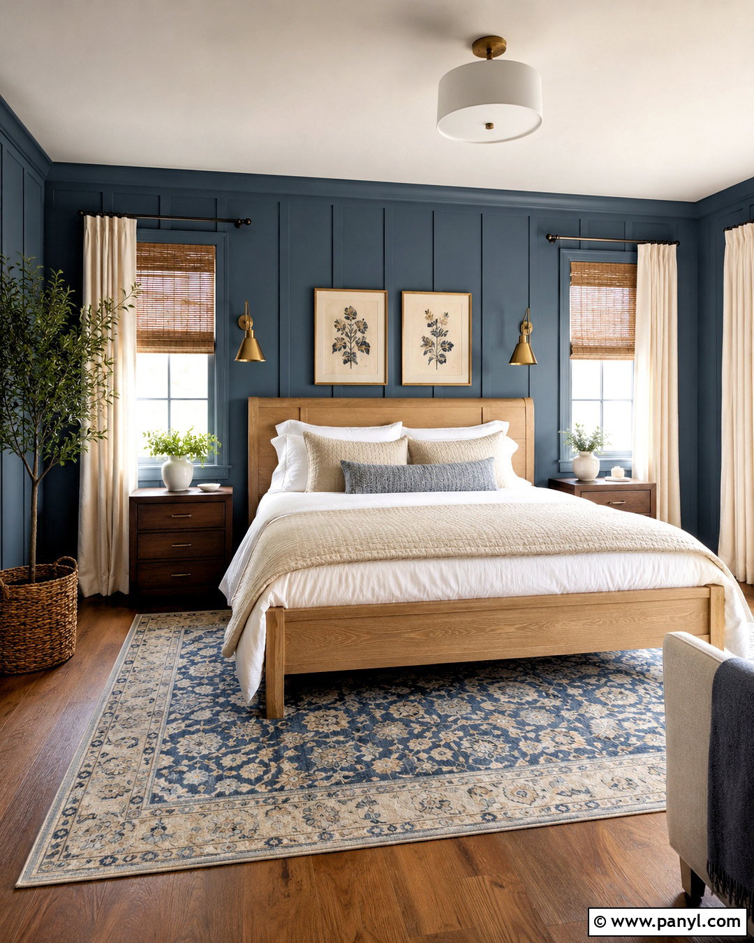 Dusty Blue Wood Paneling - 20 Wood Paneling Color Ideas