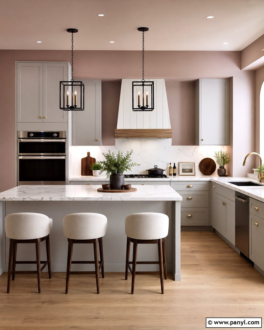 Dusty Blush Kitchen Walls - 35 Kitchen Wall Colors With Grey Cabinets