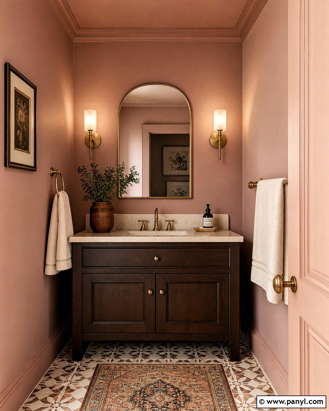 Dusty Blush Powder Room Wall Paint - 20 wall paint inspiration ideas