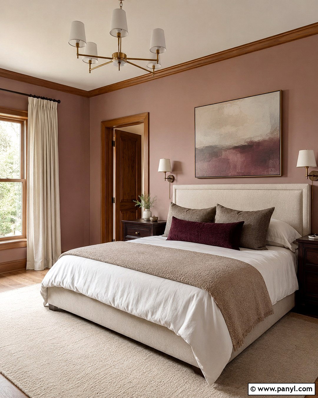 Dusty Blush Walls With Oak Trim - 20 Paint Color With Oak Trim Ideas
