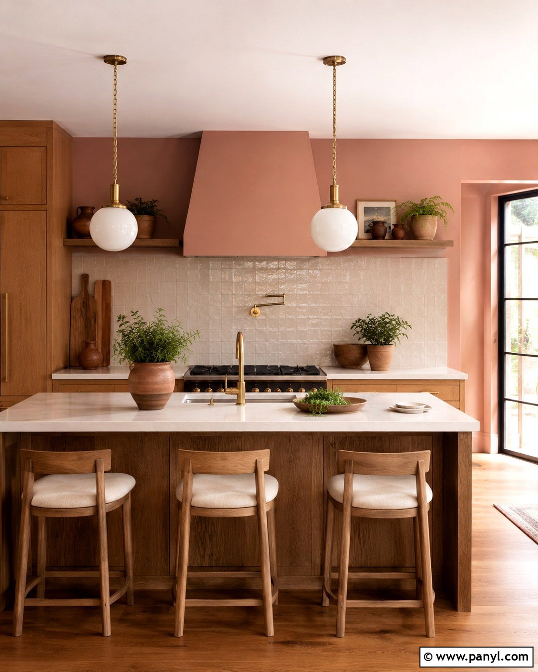 Dusty Clay Pink Kitchen Wall Color - 20 Kitchen Wall Color With Oak Cabinets