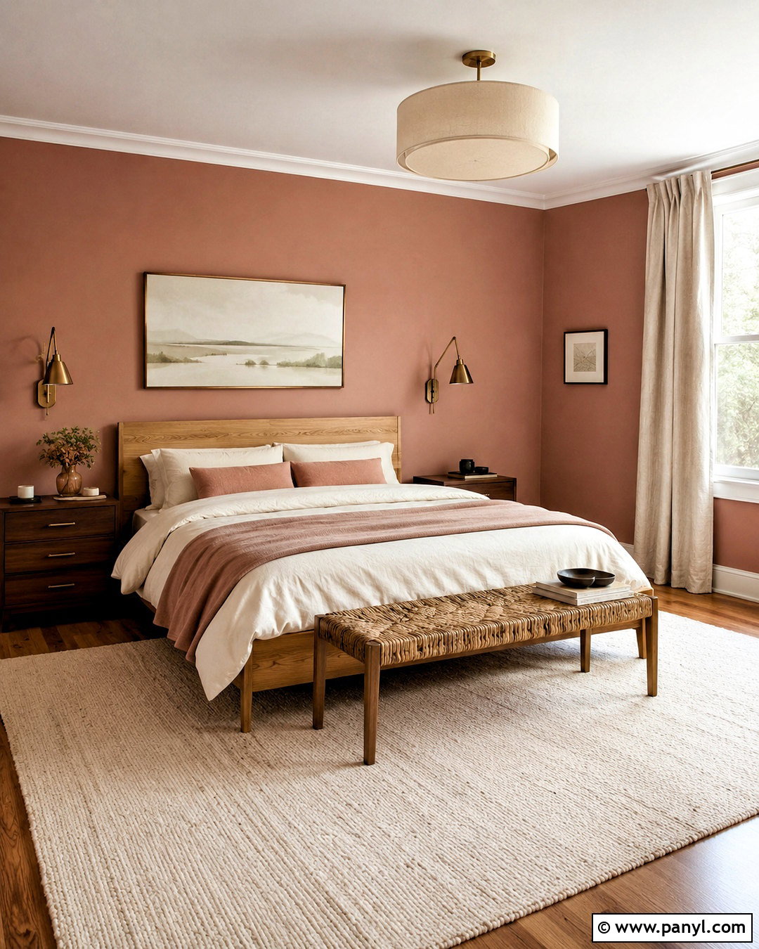 Dusty Clay Pink Wall Color - 20 Warm Earthy Wall Color Ideas