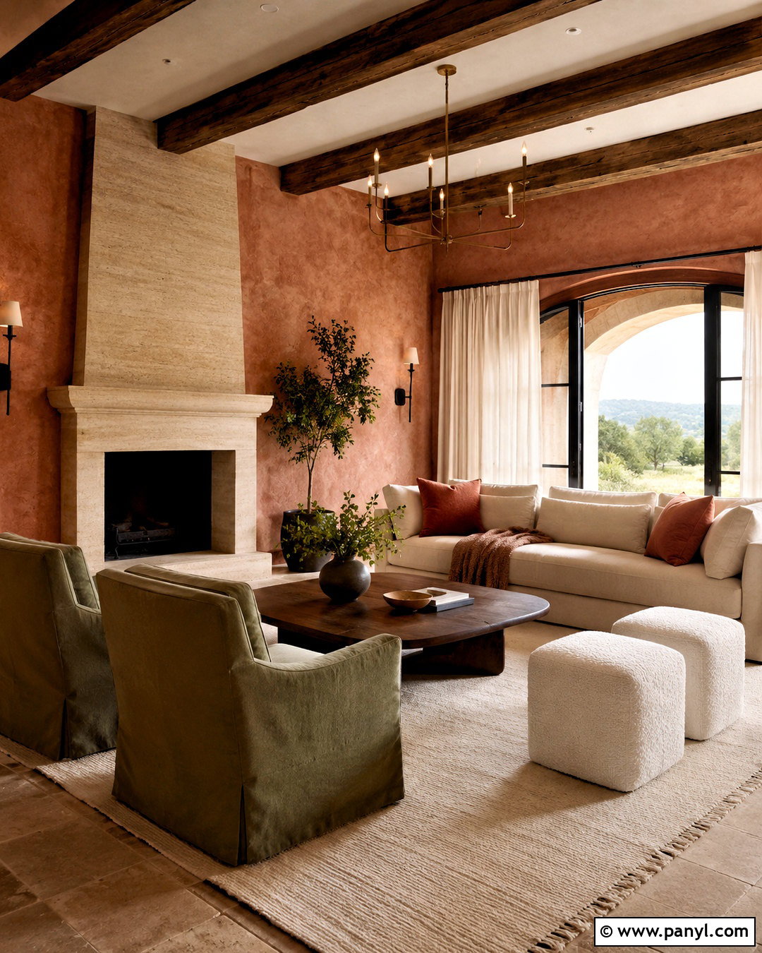 Dusty Clay Tuscan Walls - 35 tuscan wall colors