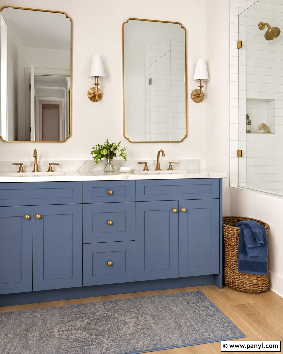 Dusty Cornflower Bathroom Vanity - 20 Dusty Cornflower Benjamin Moore Bathroom Ideas