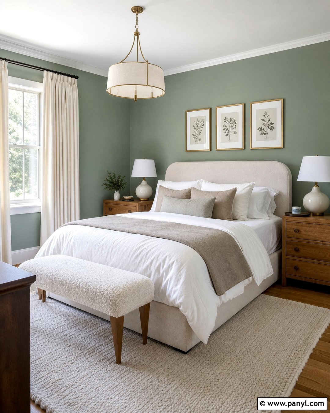Dusty Eucalyptus Green Bedroom Walls - 30 green wall colors