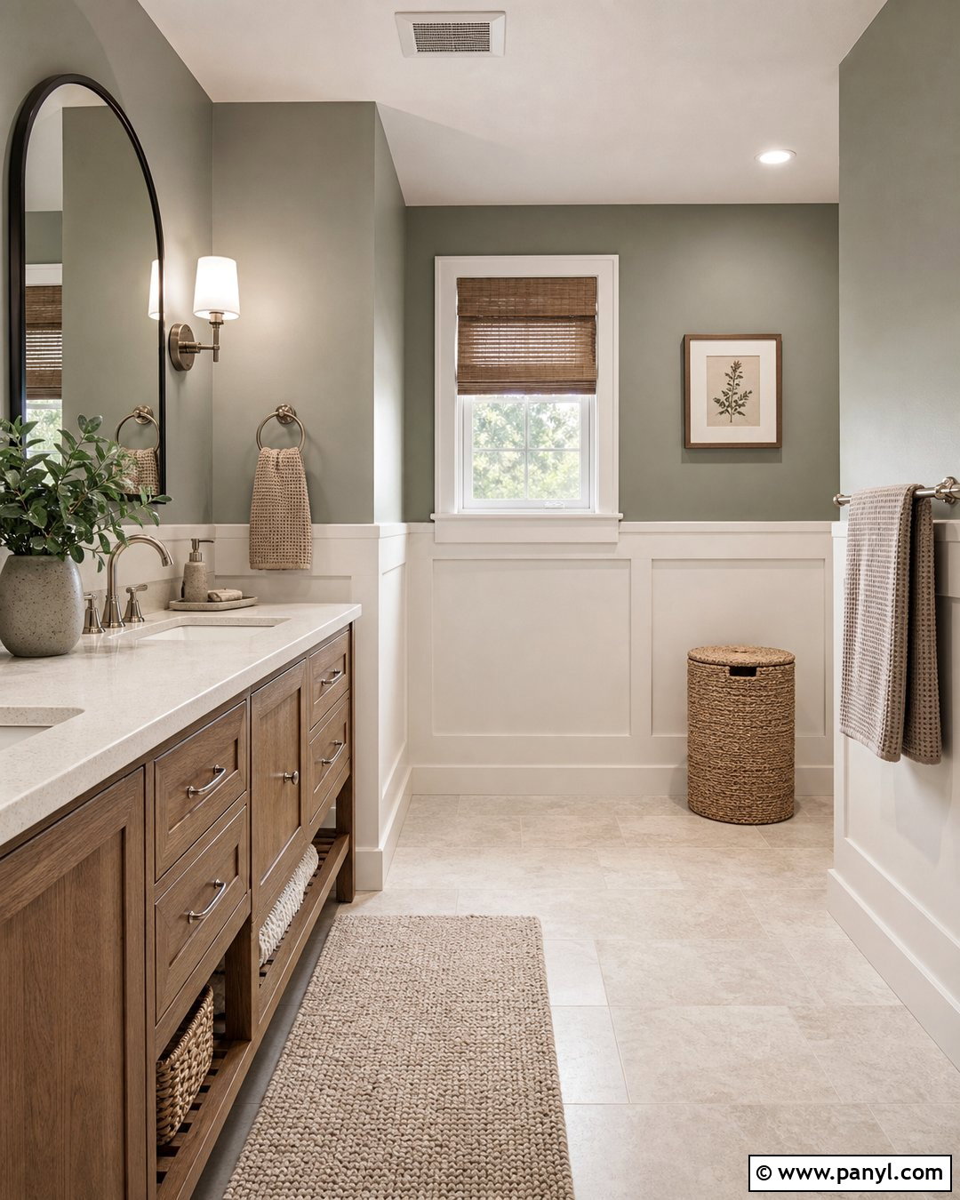 Dusty Eucalyptus Walls - 20 Neutral Earthy Wall Color Ideas