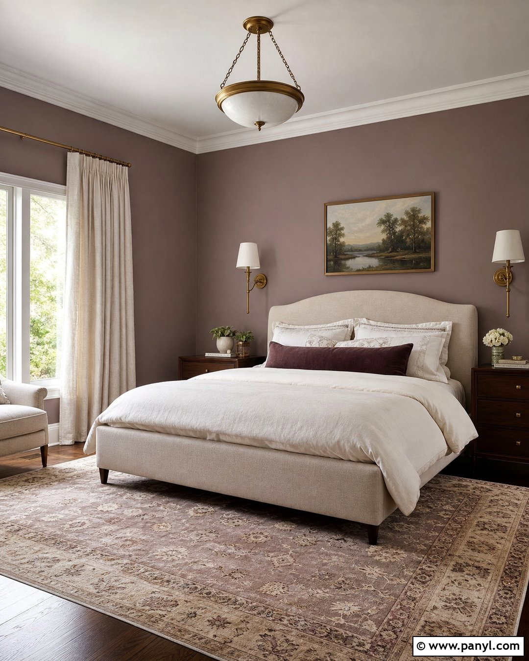 Dusty Mauve Bedroom - 35 Mauve Wall Color Ideas
