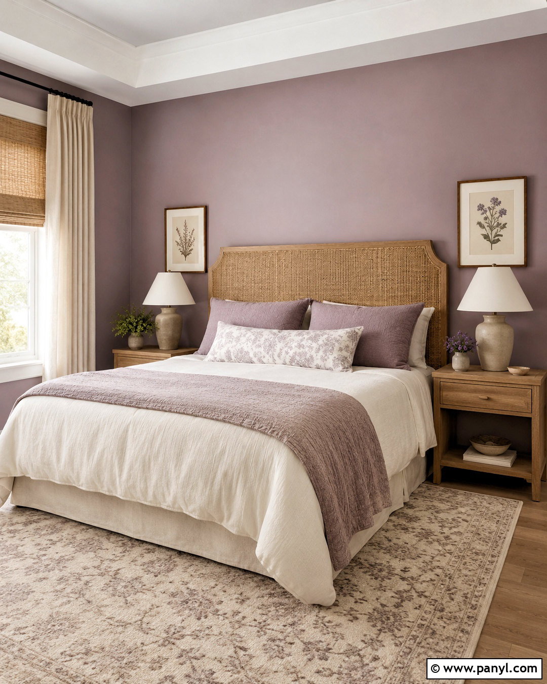 Dusty Mauve Guest Bedroom Walls - 20 neutral purple wall paint ideas