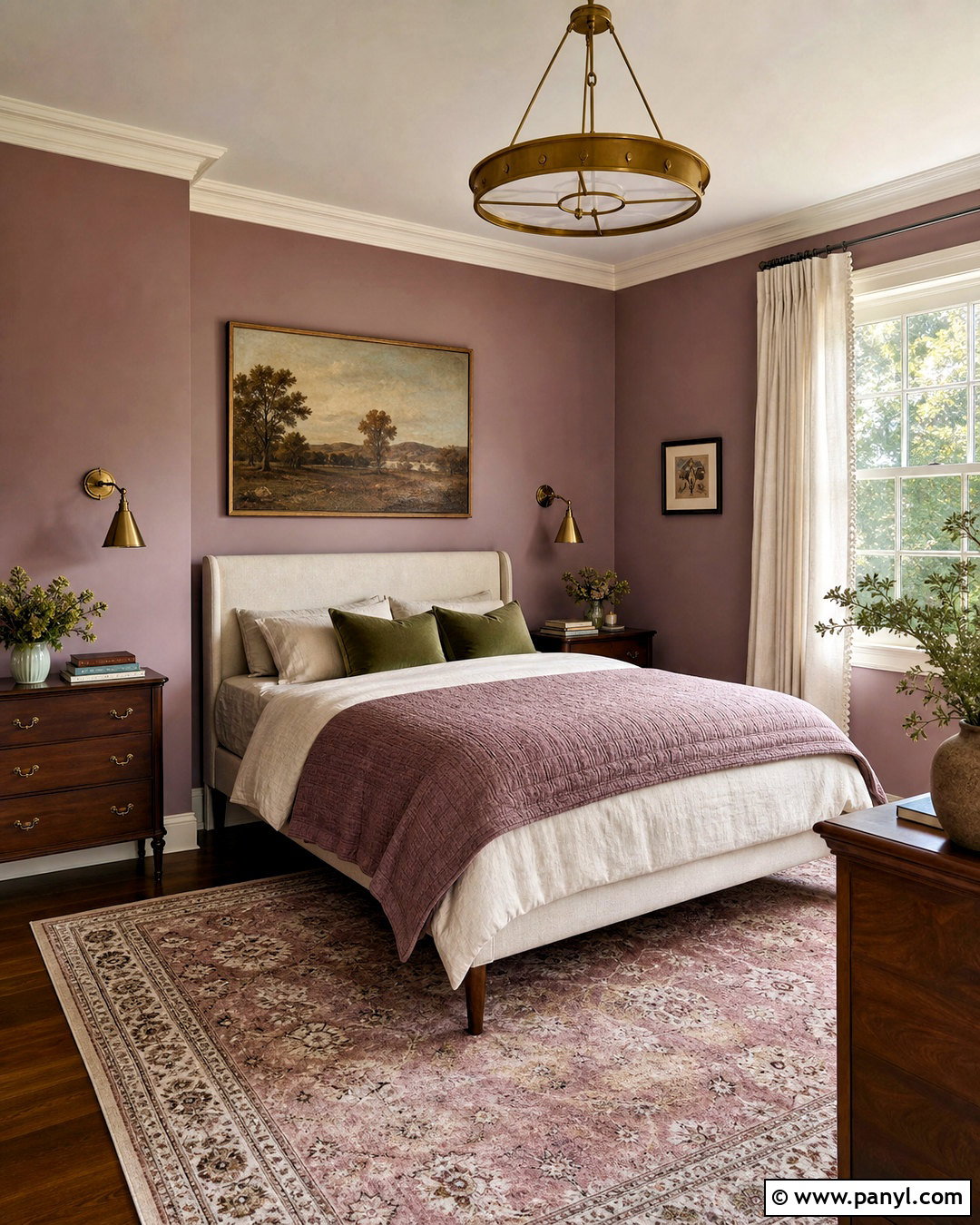 Dusty Mauve Purple Bedroom - 20 purple paint colors bedroom ideas