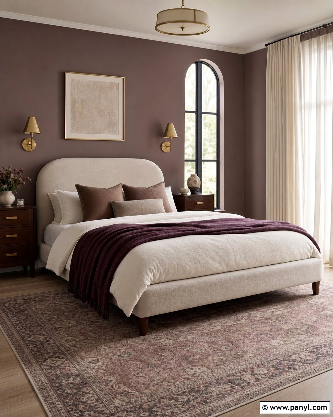Dusty Mauve Purple Bedroom - 20 Elegant Purple Wall Color Ideas