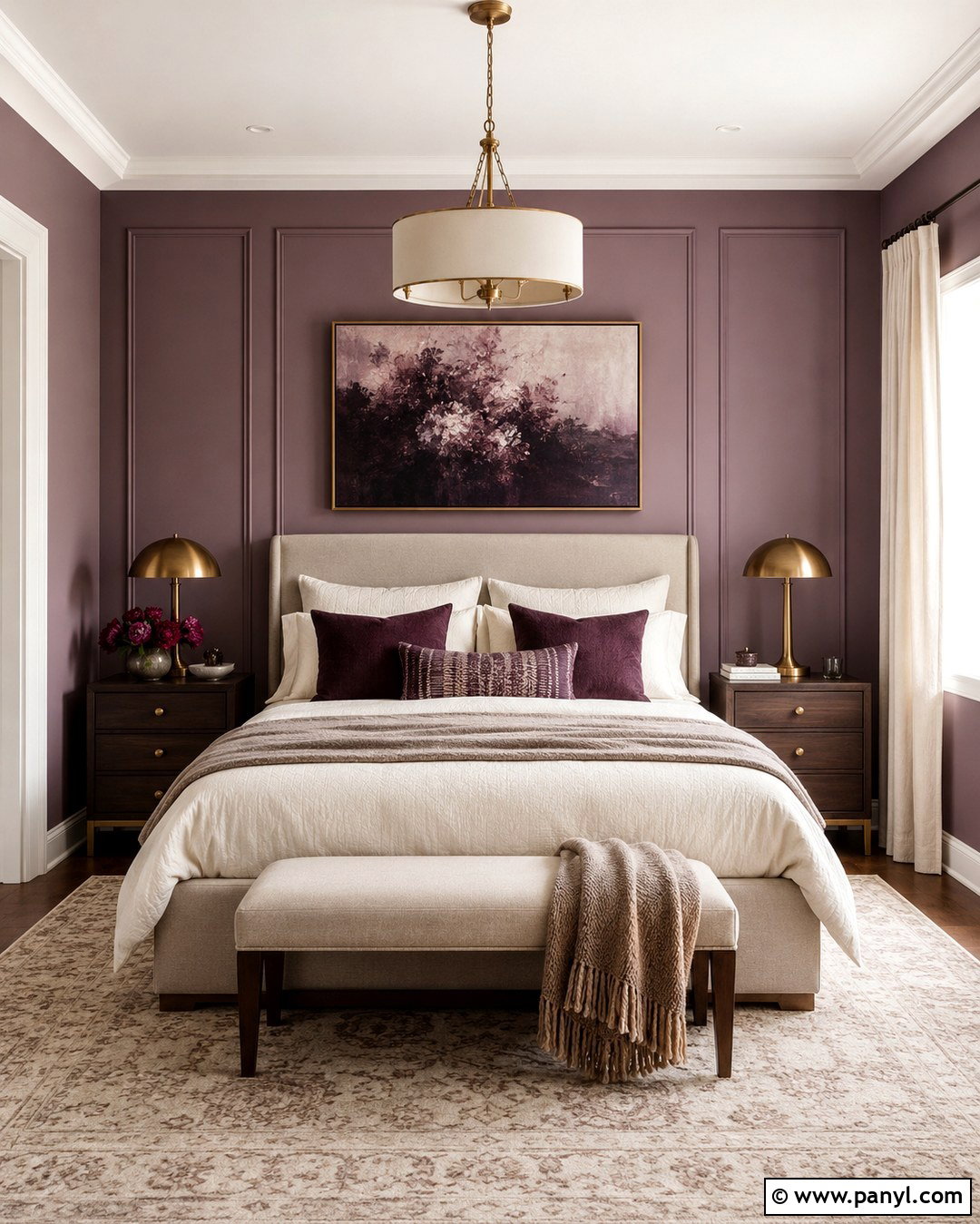 Dusty Mauve Room - 20 Cute Colours To Paint Your Room Ideas