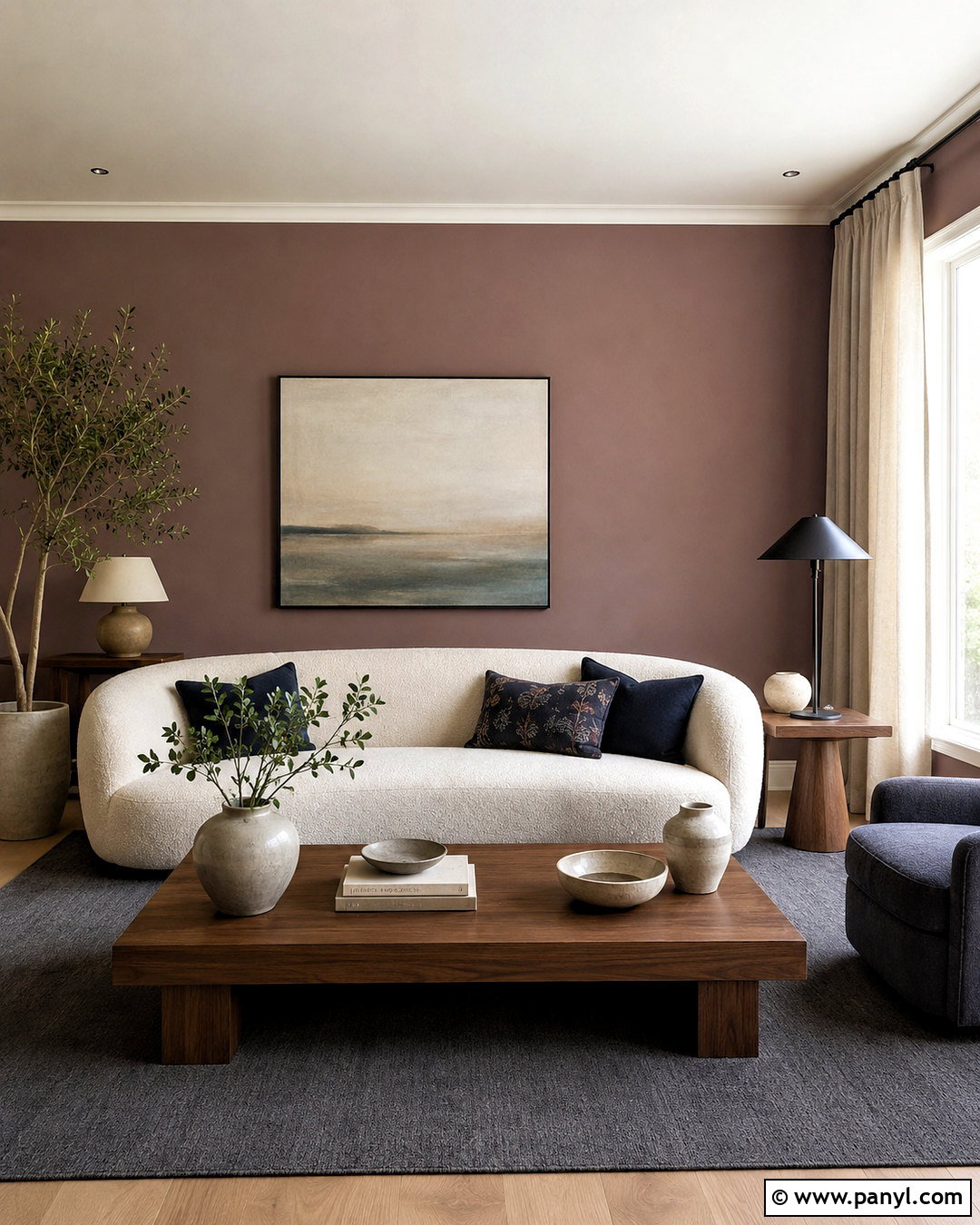 Dusty Mauve Wall Color - 20 West Facing Wall Colors