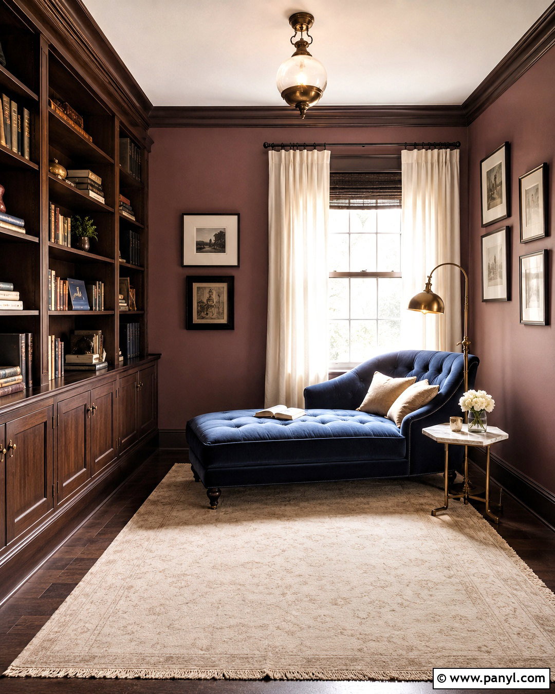 Dusty Mauve Walls With Navy Blue - 20 Wall Colors That Go With Navy Blue Ideas