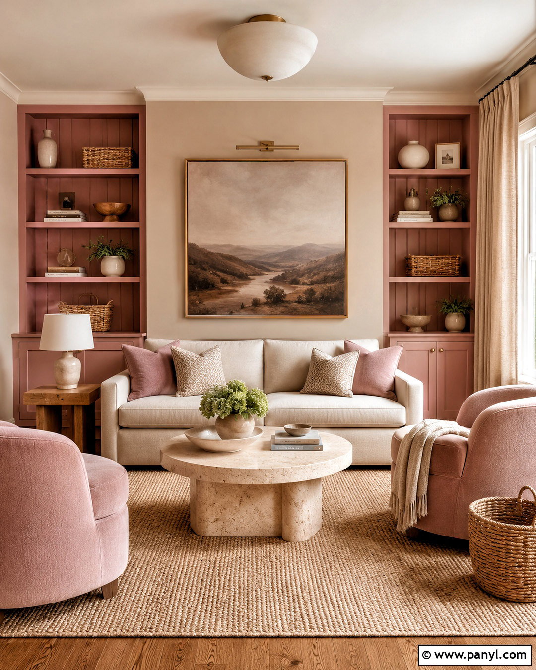 Dusty Pink And Beige Living Room - 20 dusty pink living room ideas