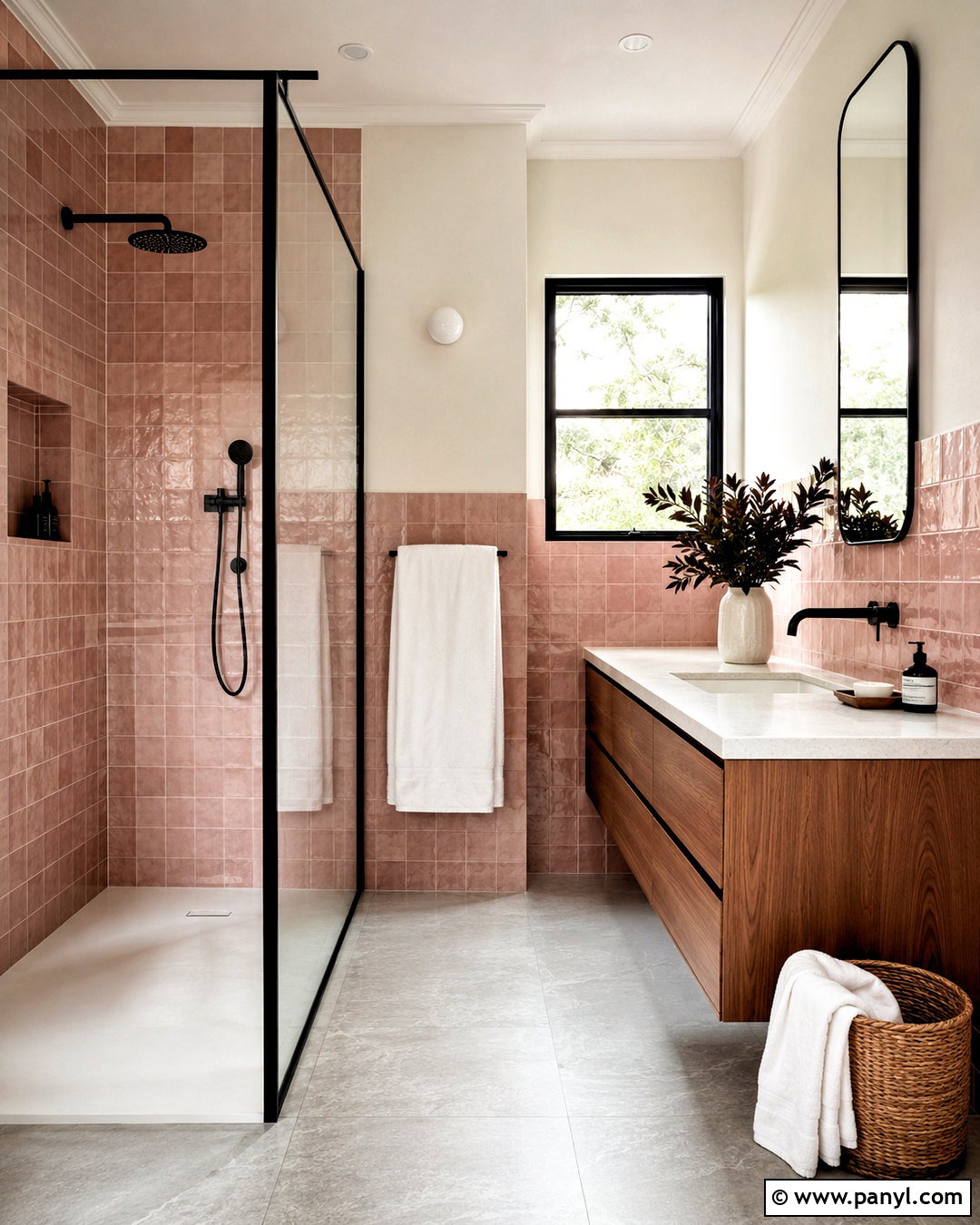 Dusty Pink And Black Bathroom - 20 dusty pink bathroom ideas