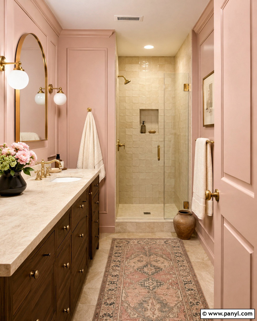 Dusty Pink And Cream Bathroom - 20 dusty pink bathroom ideas