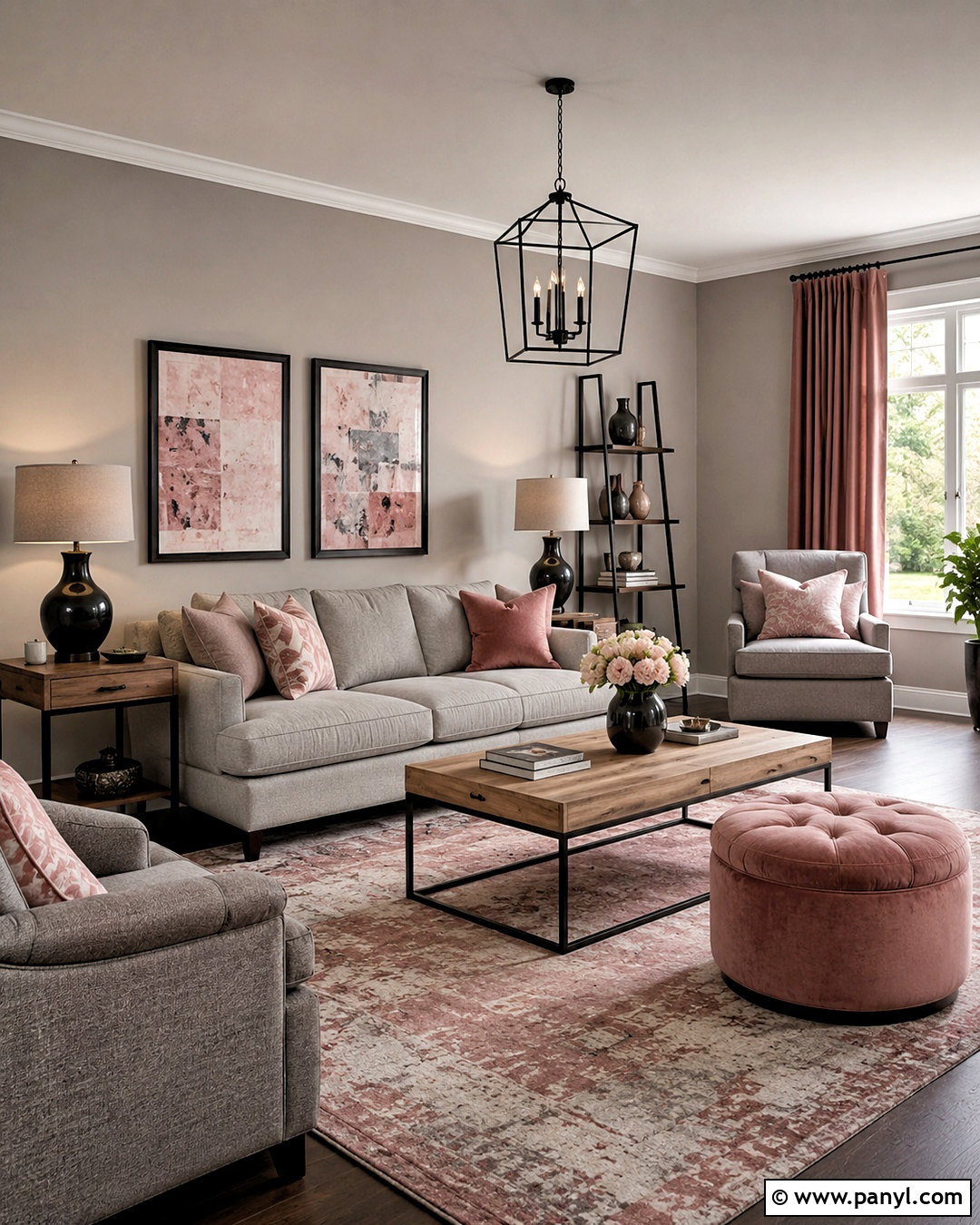 Dusty Pink And Gray Living Room - 20 dusty pink living room ideas