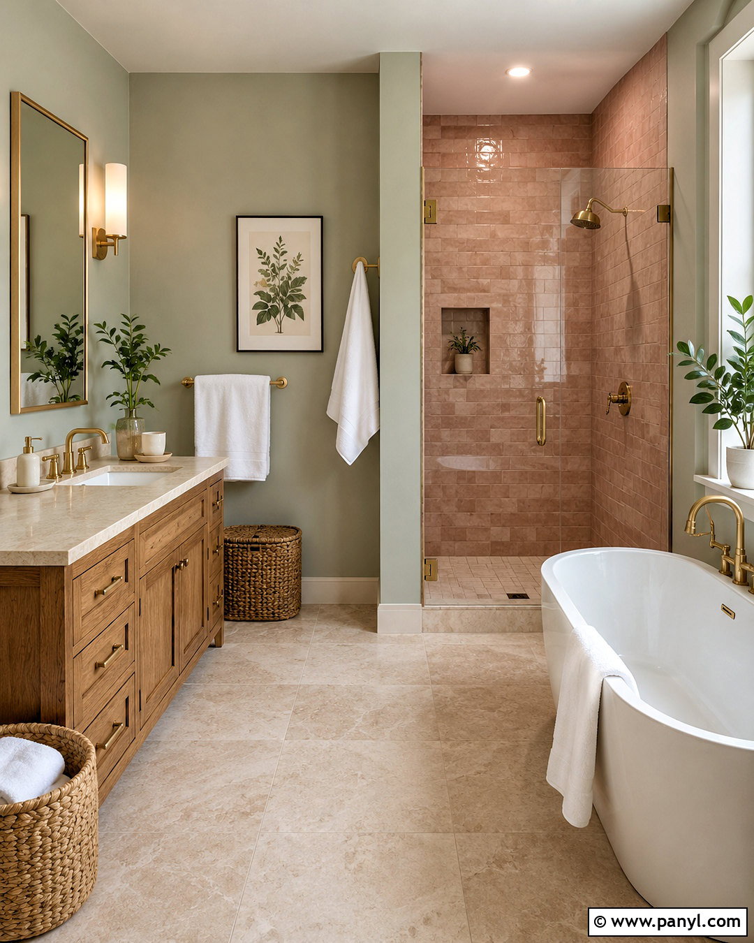 Dusty Pink And Sage Green Bathroom - 20 dusty pink bathroom ideas
