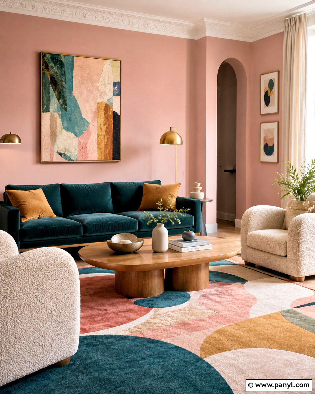 Dusty Pink And Teal Living Room - 20 dusty pink living room ideas