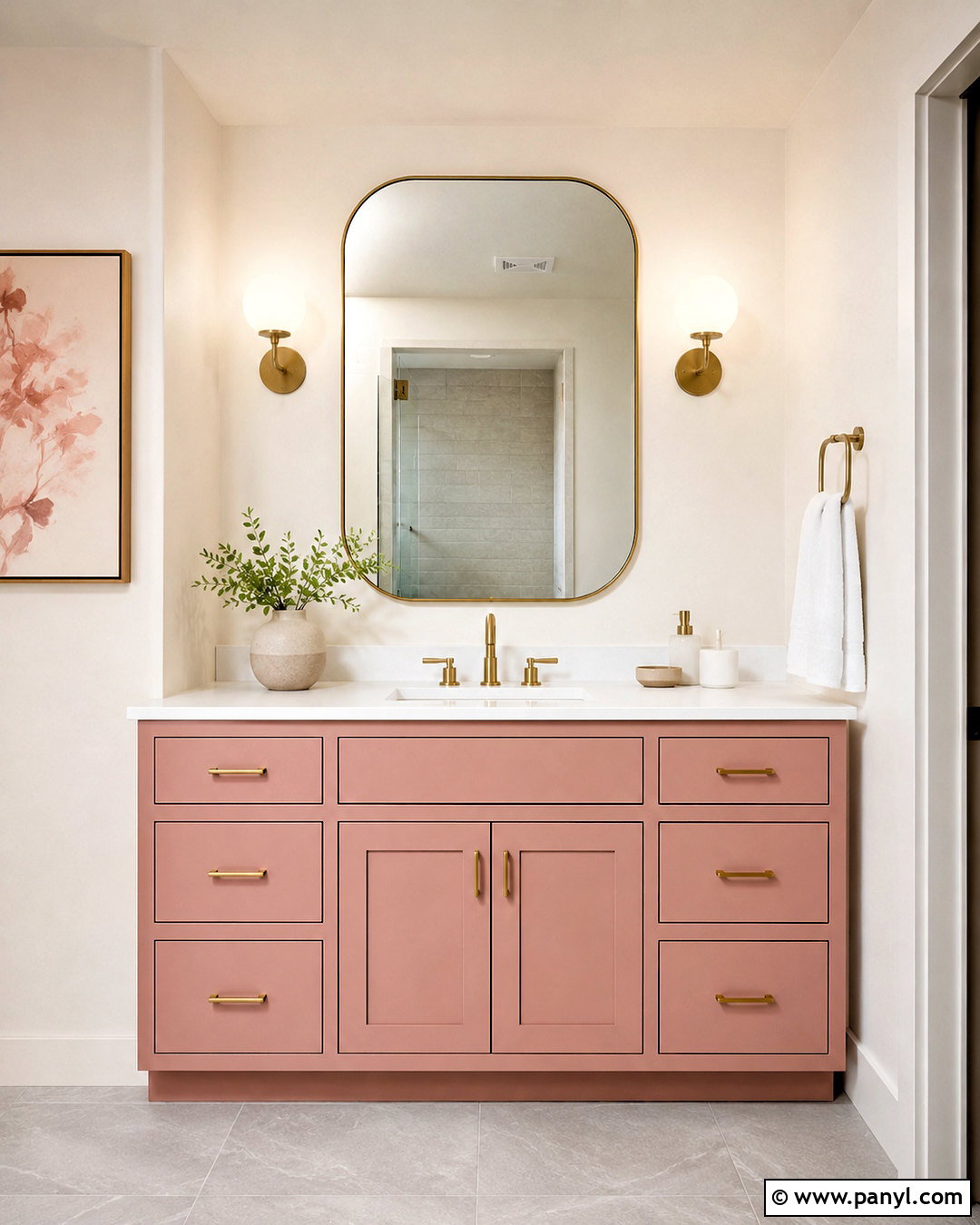 Dusty Pink Bathroom Vanity - 20 dusty pink bathroom ideas
