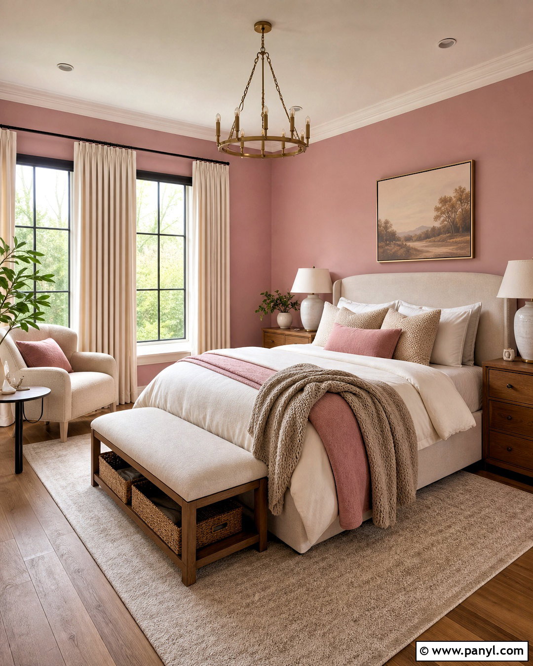 Dusty Pink Bedroom With Cozy Layers - 20 dusty pink bedroom ideas