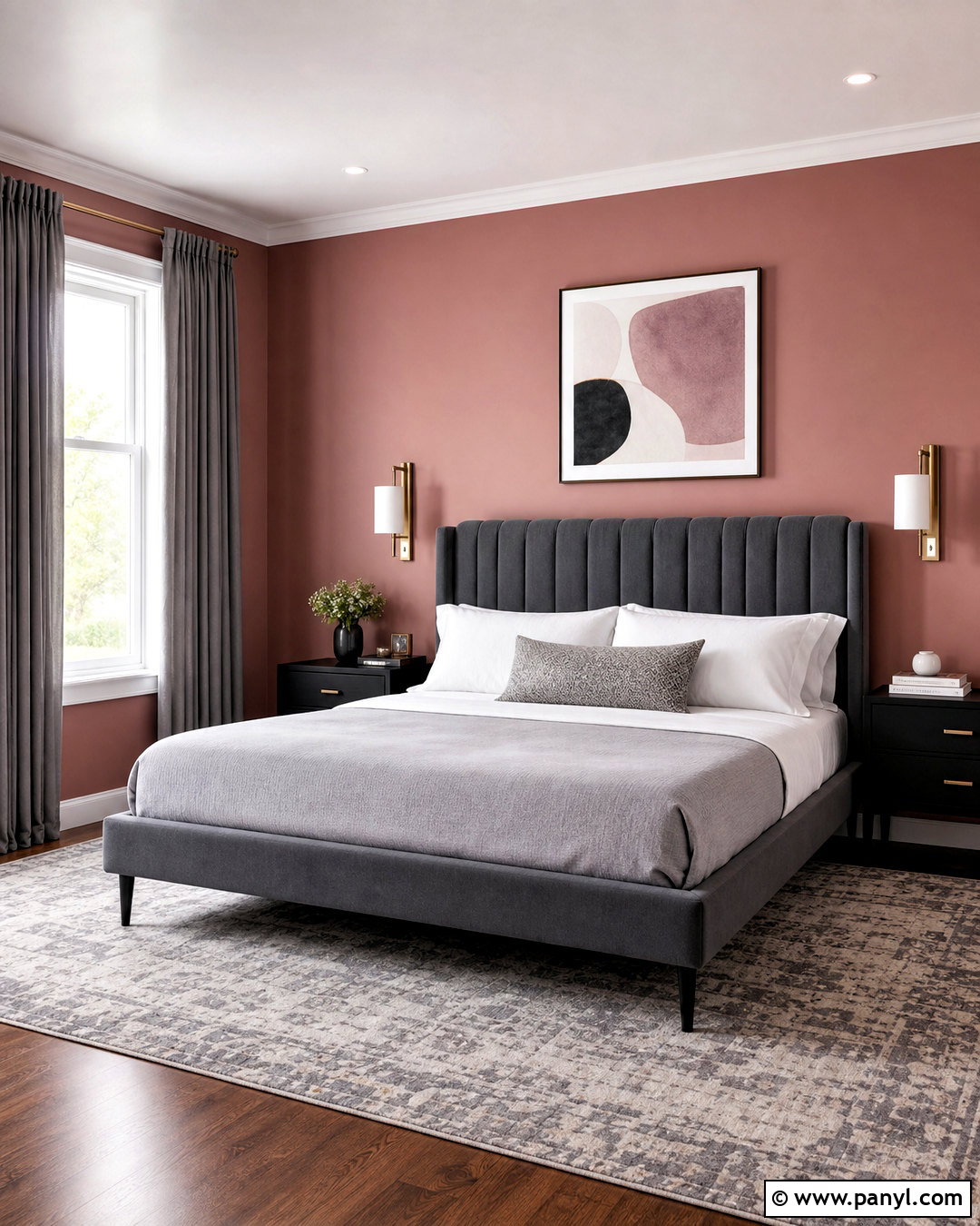 Dusty Pink Bedroom With Gray - 20 dusty pink bedroom ideas