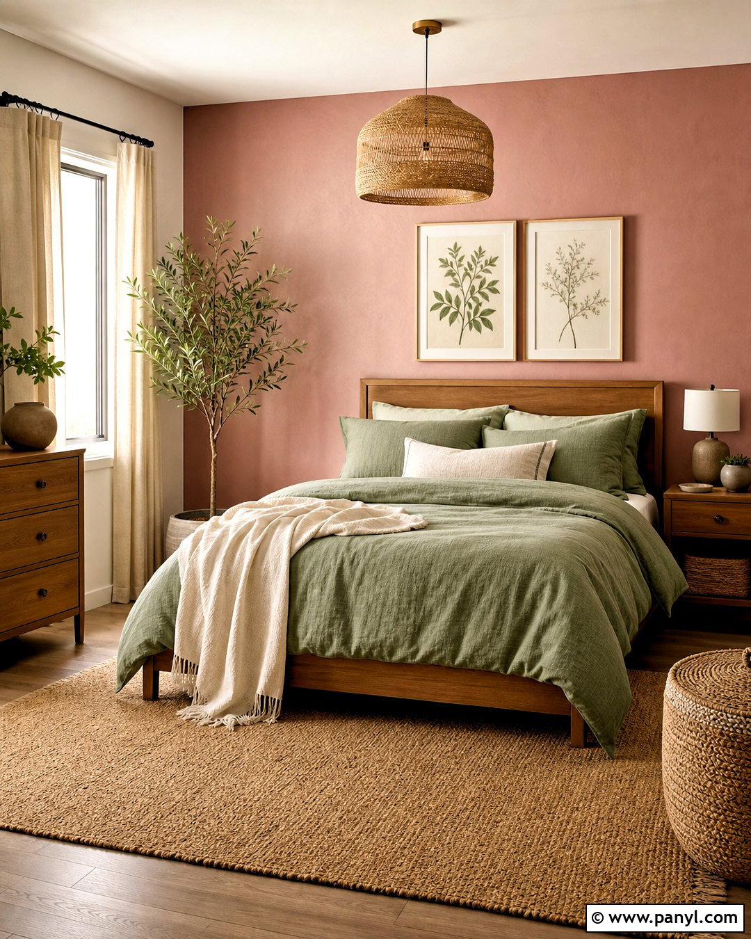 Dusty Pink Bedroom With Sage Green - 20 dusty pink bedroom ideas