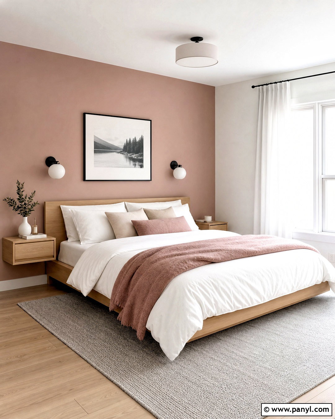 Dusty Pink Bedroom With Scandinavian Decor - 20 dusty pink bedroom ideas